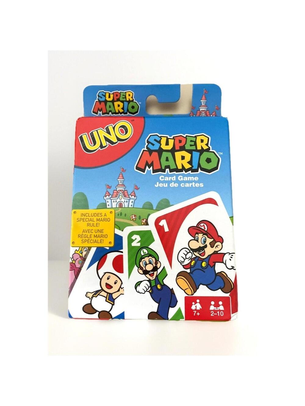UNO Super Mario Card Game Fun Fast-Paced Family Game Collectible Edition